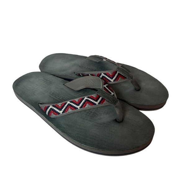 hari mari mens flip flap sandals Gray Multicolored size 11